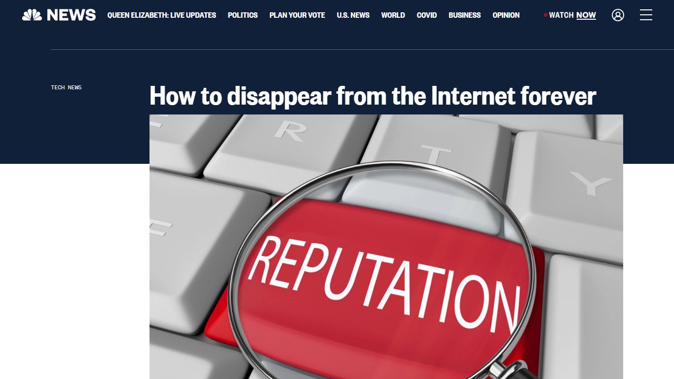 How to disappear from the Internet forever - NBC News